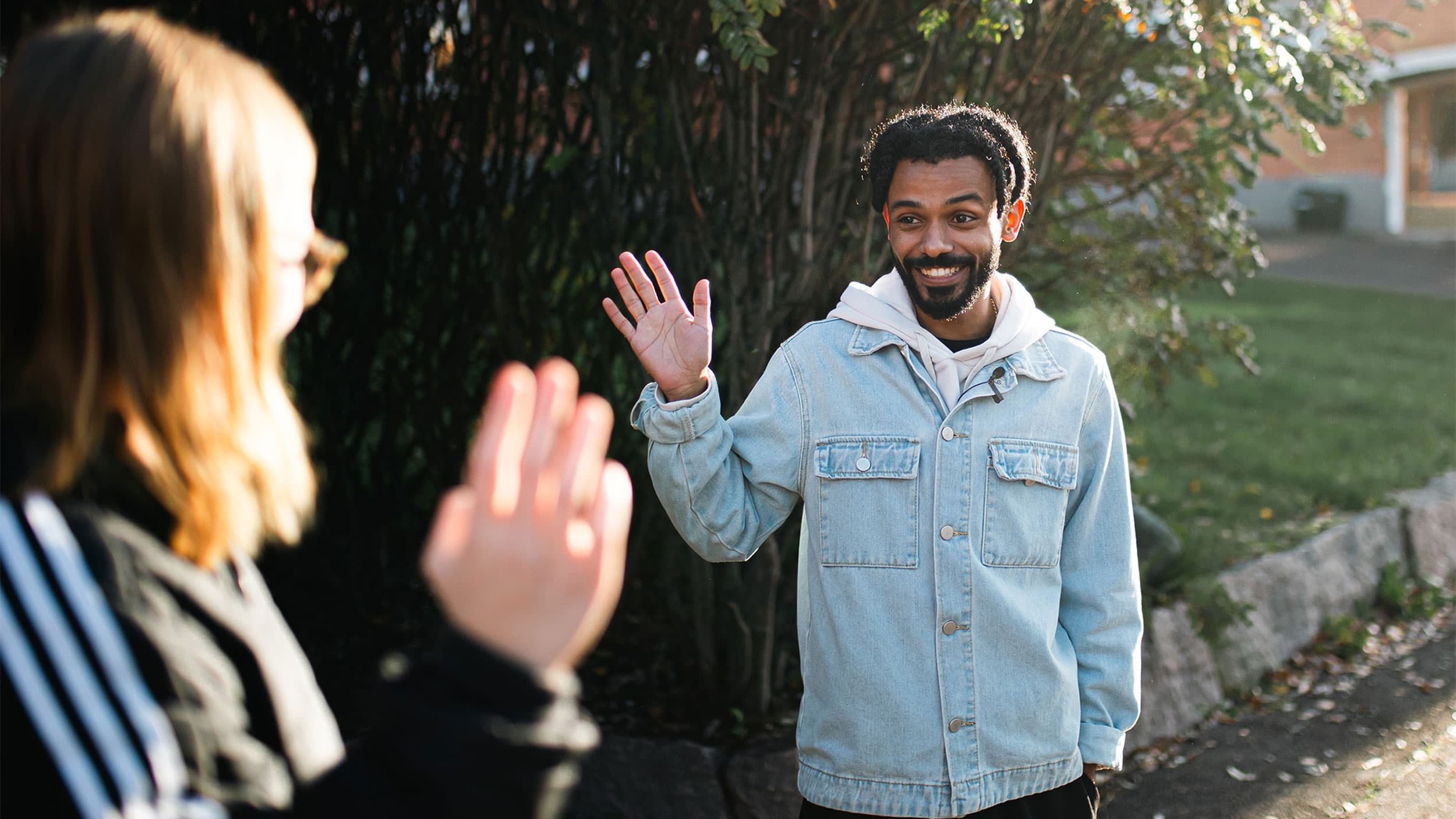 Åsa Koski started the Säg hej! campaign in Sweden to get people to interact more with each other to combat widespread loneliness.