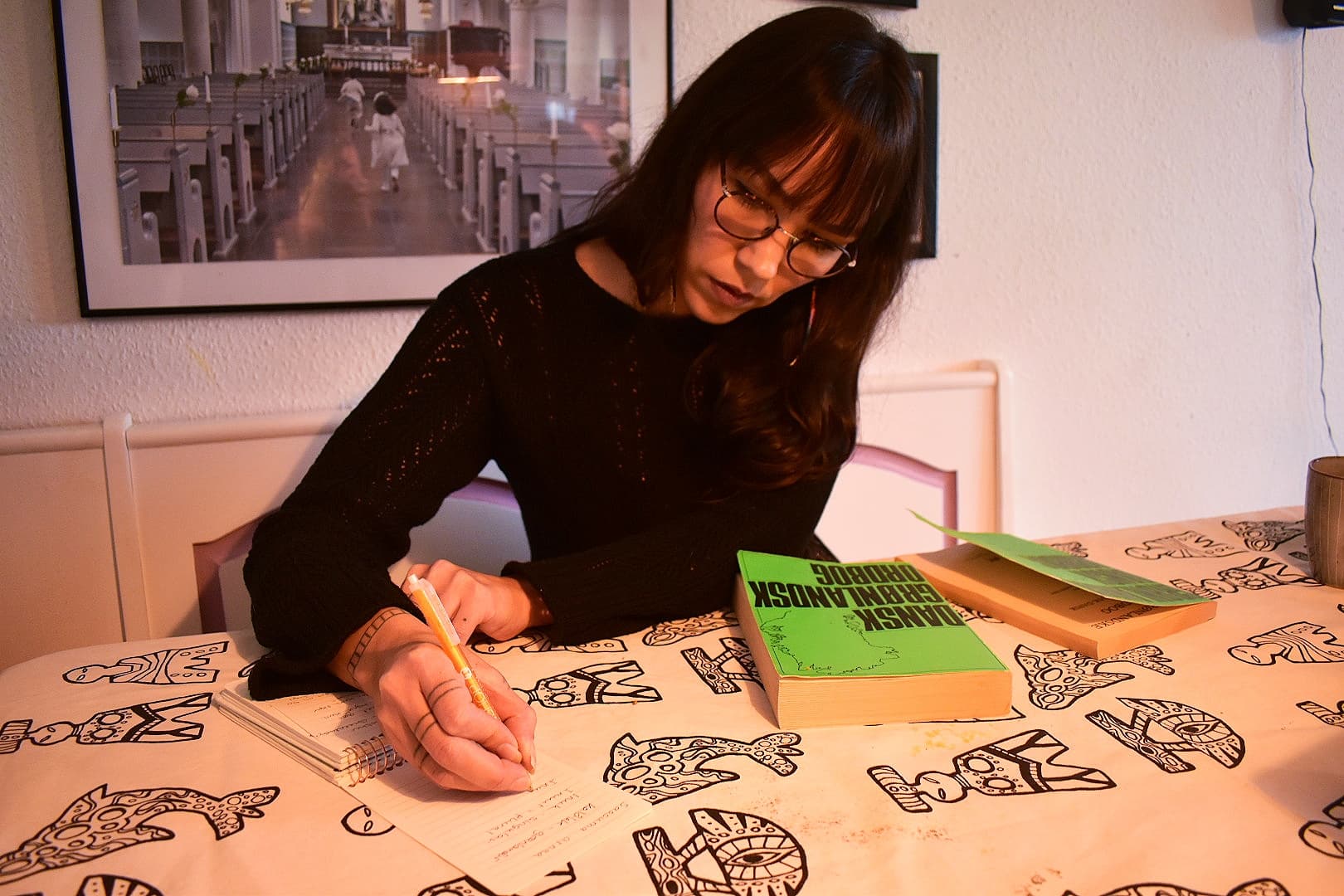 Najannguac Dalgård Christensen at her home in Aalborg, Denmark, Dec. 6, 2022.