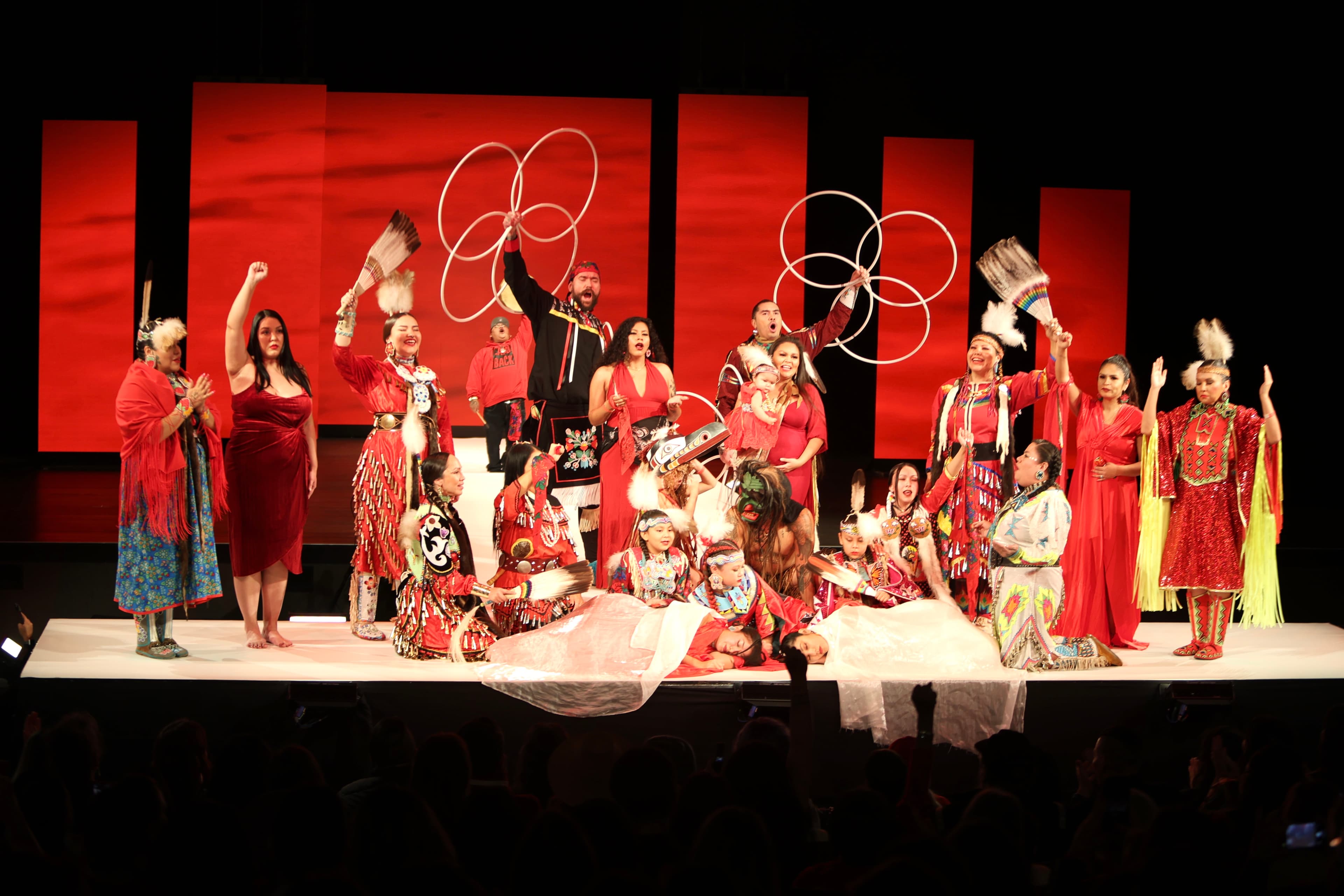 The Red Dress night honored murdered and missing Indigenous women, and girls, Two Spirit and LGBTQ+ people in Canada and worldwide.