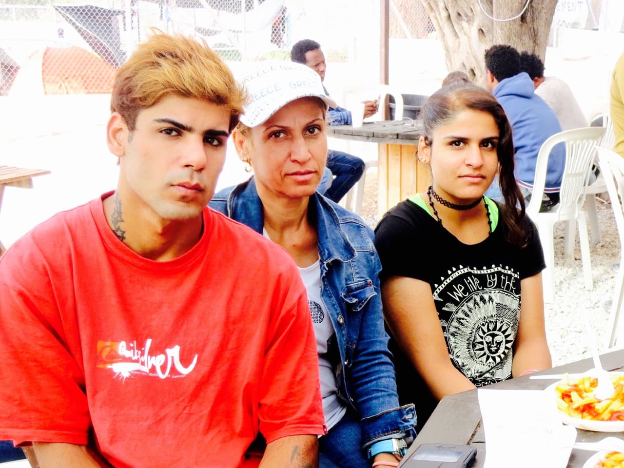 Iraqi refugees Moria