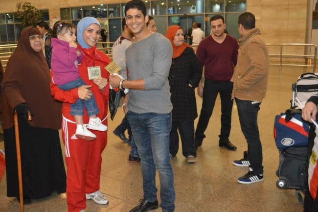 Shymaa Abou el-Yazed with her daughter.