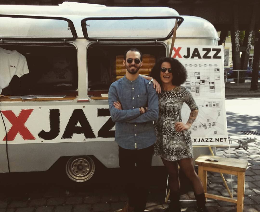 Milad Khawam with Lobna Allamii, part of a new music collaboration of musicians and artists in exile in Berlin.