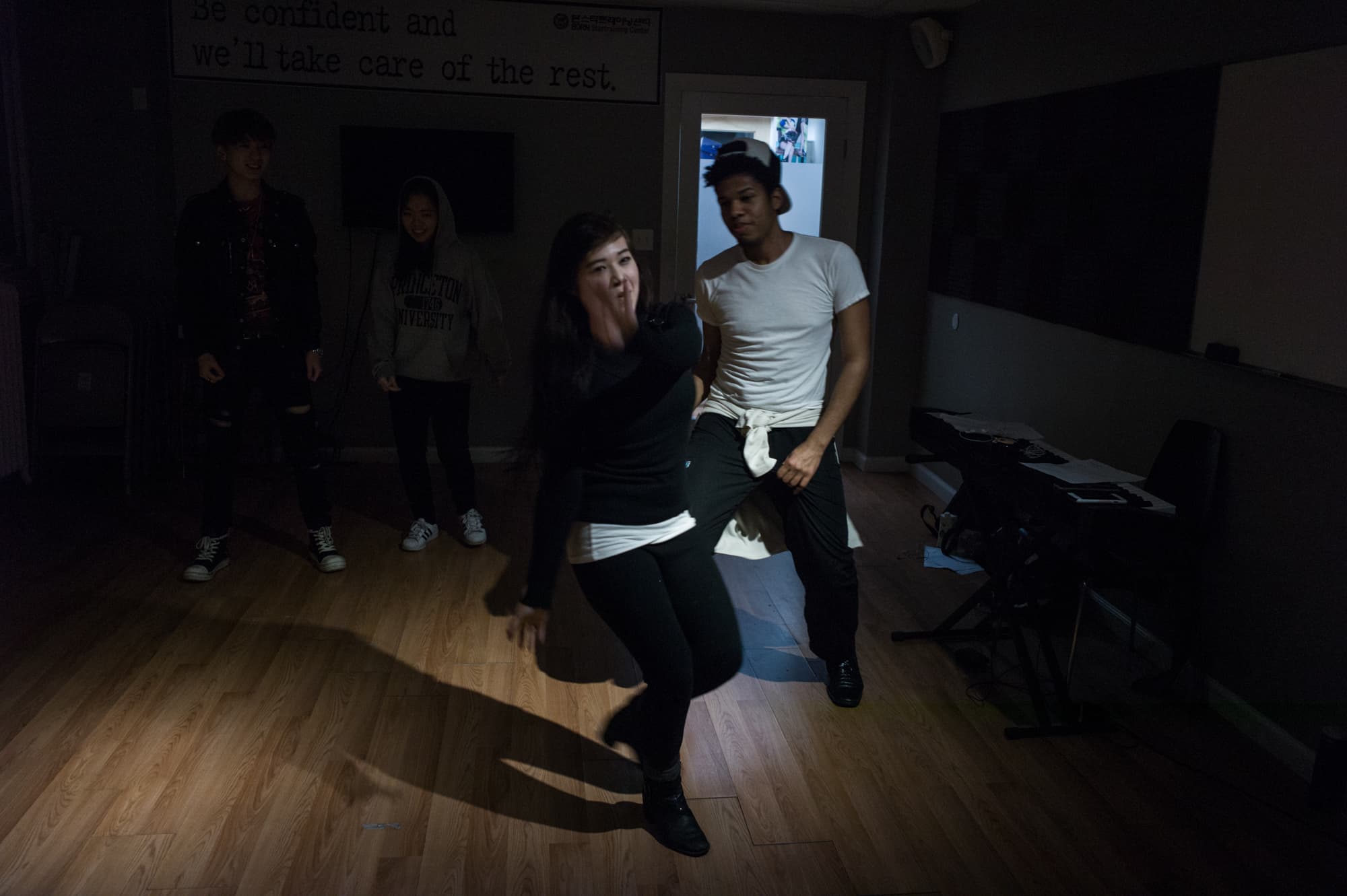 Priscillia Gomez, 20, and Limanol Adams, 27, practicing at Born Star Training Center in New York.