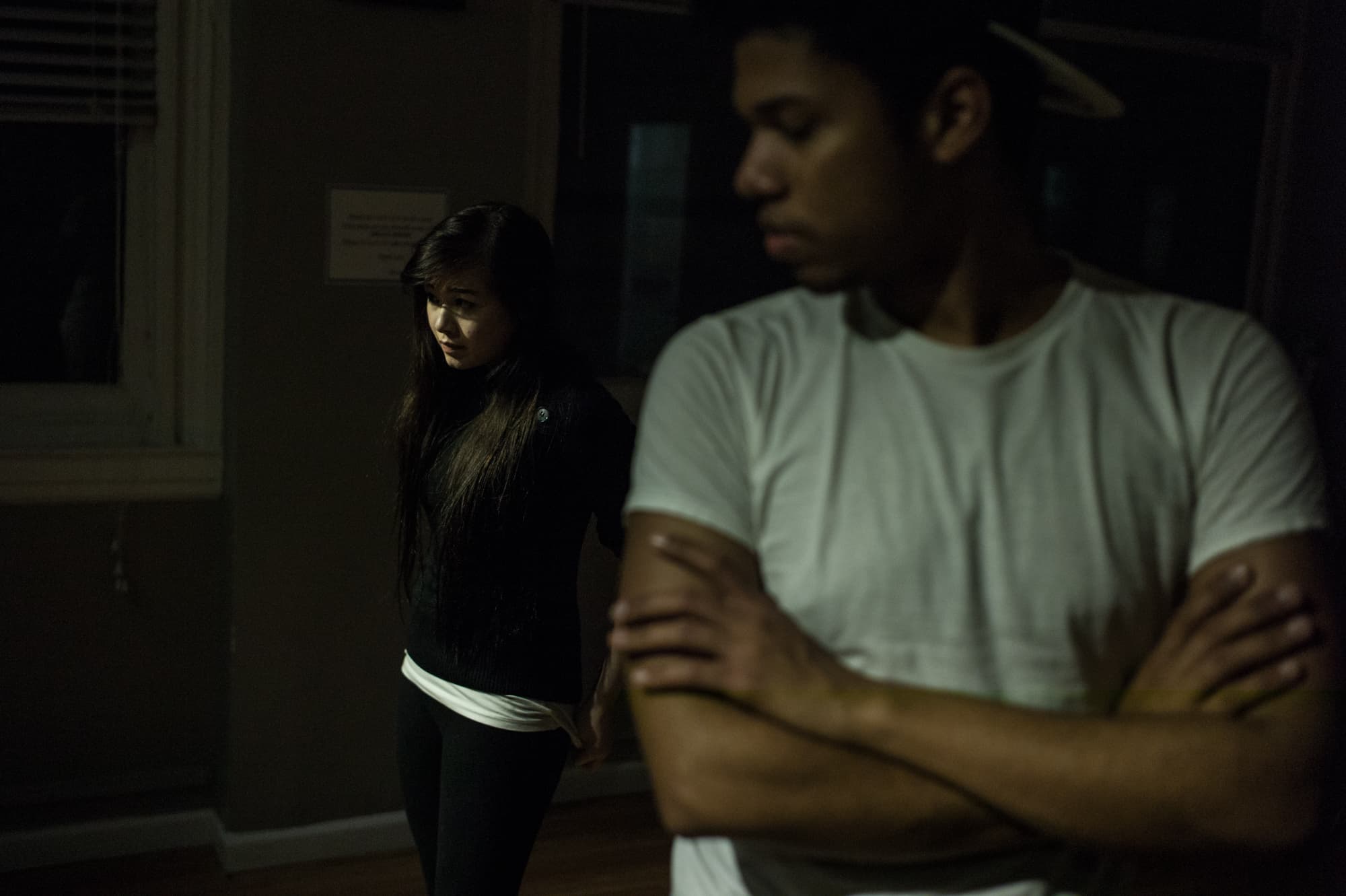 Priscillia Gomez, 20, and Limanol Adams, 27, practicing at Born Star Training Center in New York.