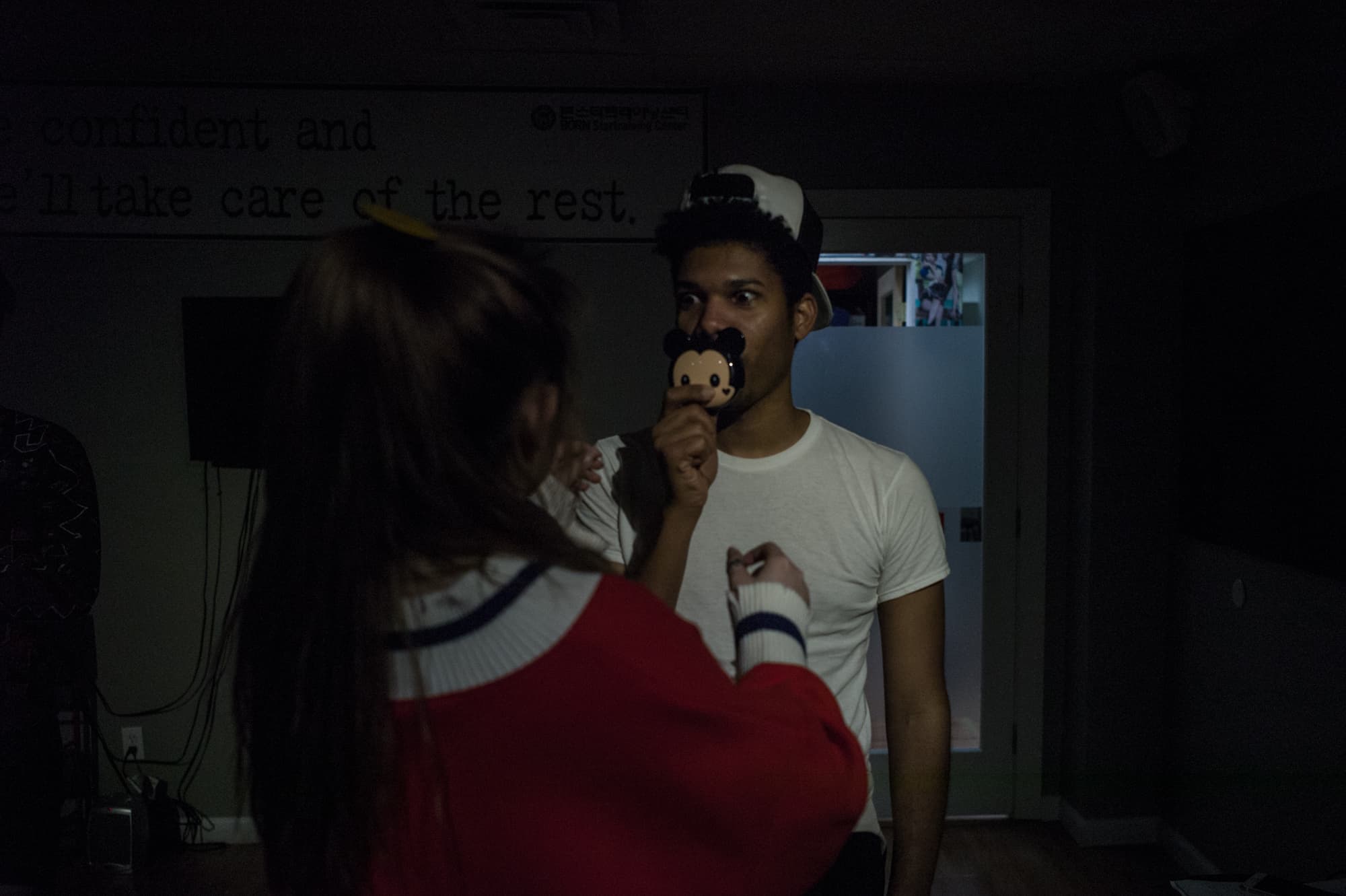 Julie Yang, 16, and Limanol Adams, 27, practicing at Born Star Training Center in New York.