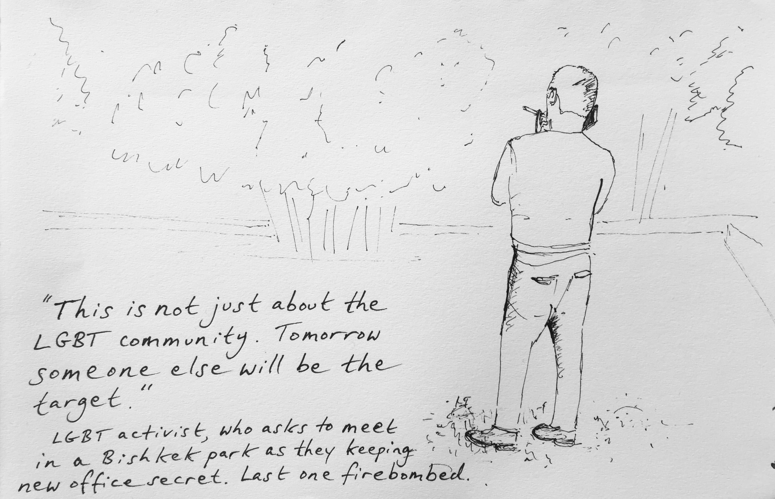 Activists in Kyrgyzstan