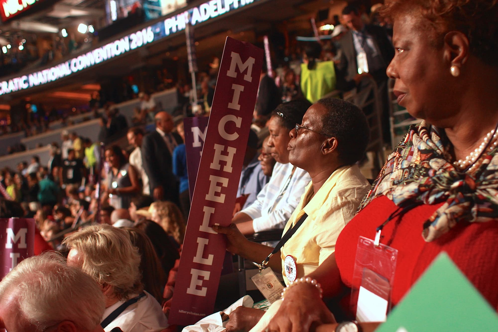 DNC audience Michelle Obama