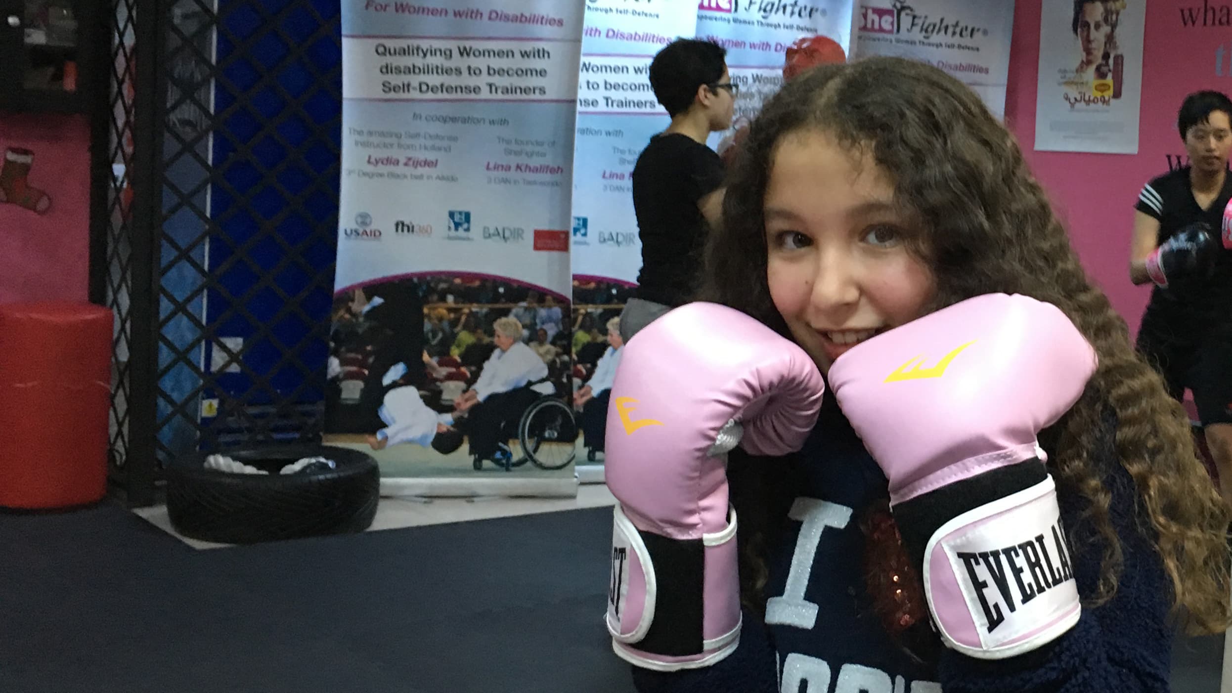 One of the students at SheFighter.