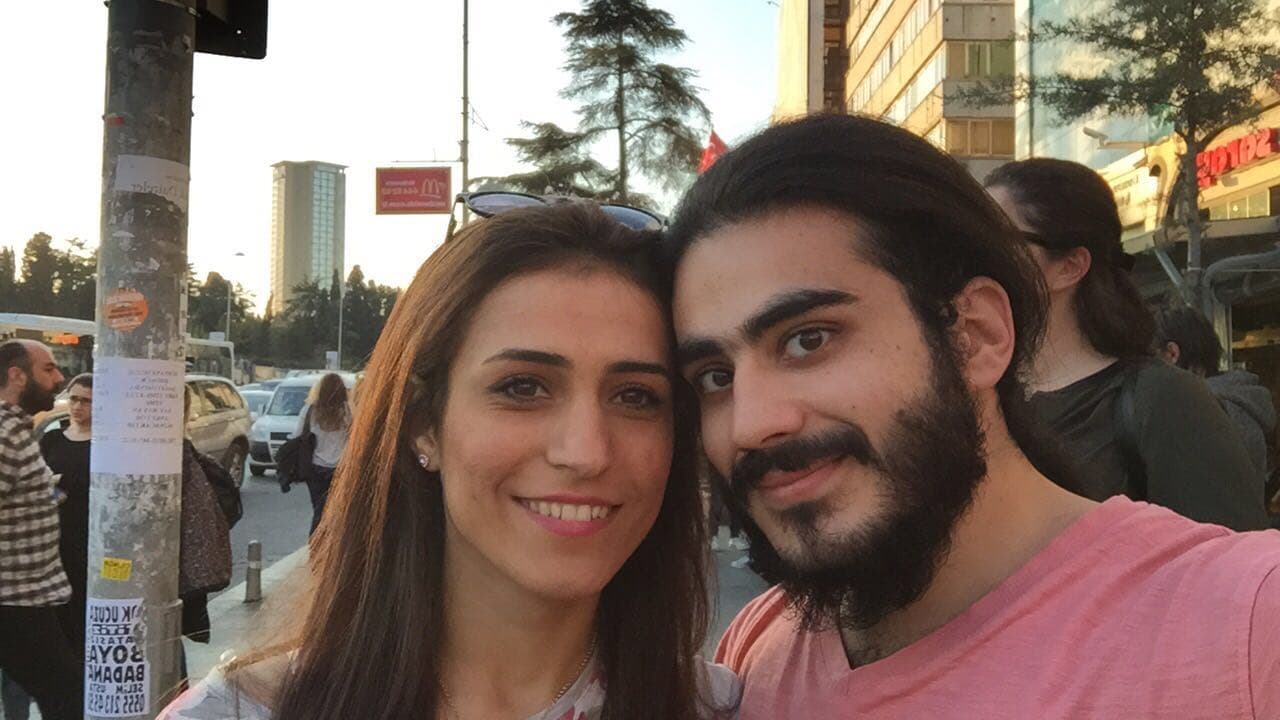 husband and wife, syrian refugees