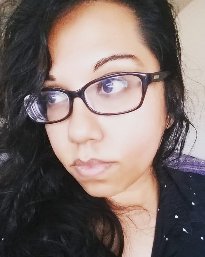 Woman looking to the left