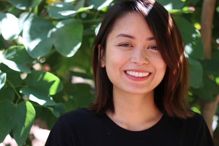 Woman smiling for camera