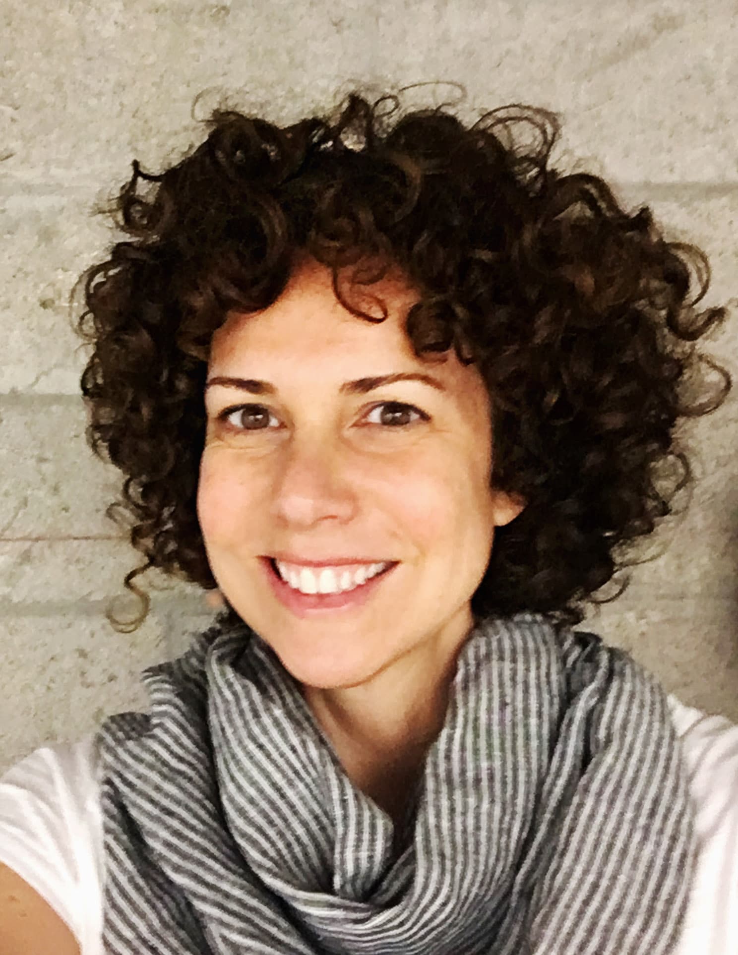 Woman smiling for camera