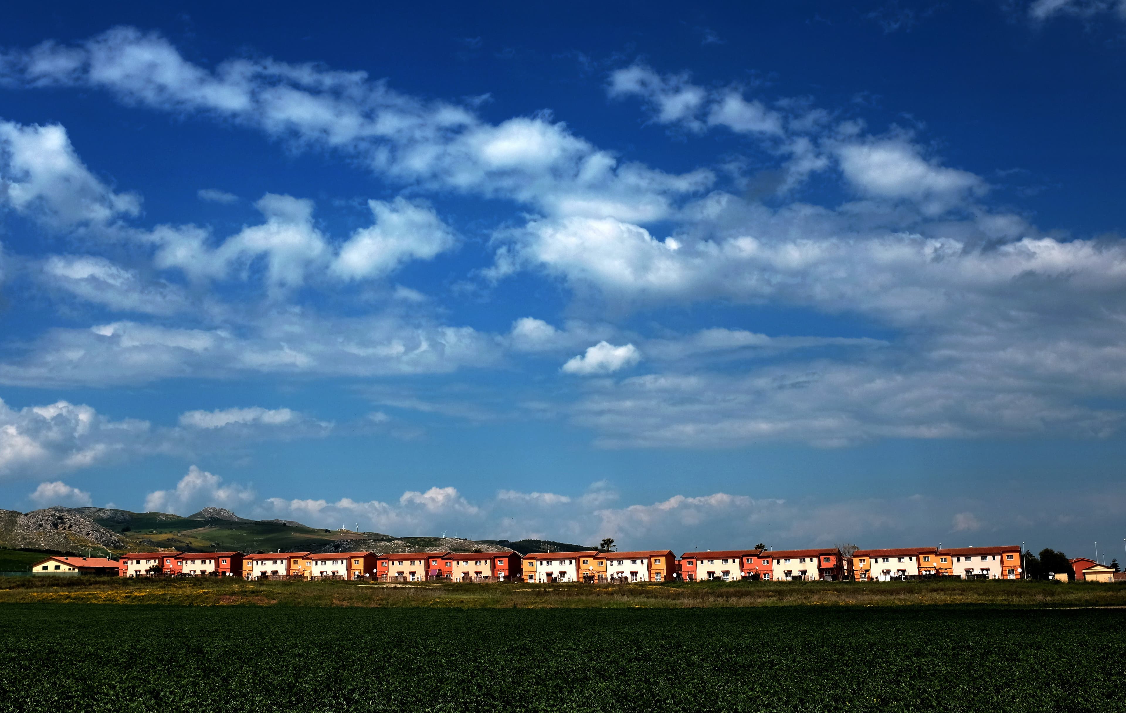 the Cara Mineo complex, a hosting center for asylum seekers in Catania, Sicily.