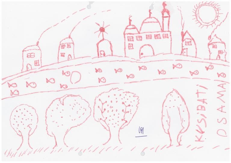 Syrian child's drawing