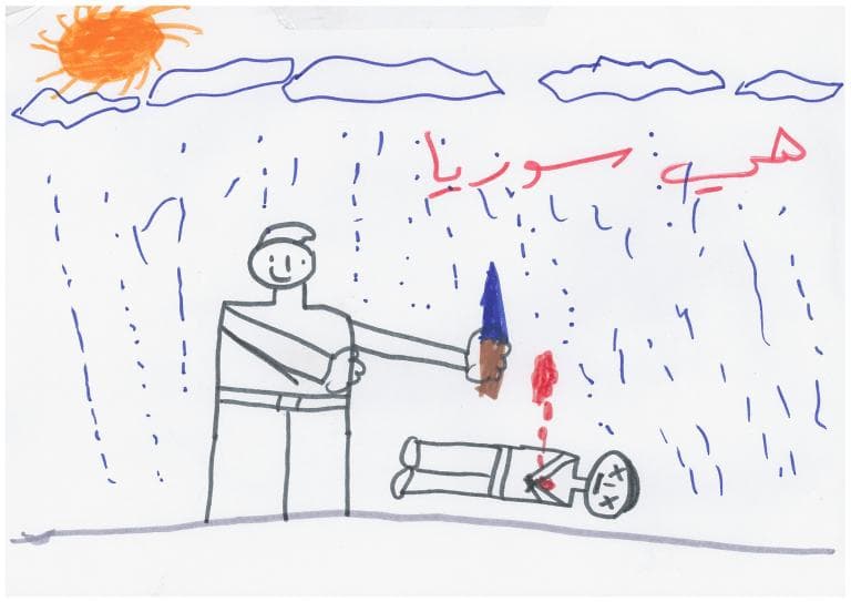 Syrian child's drawing