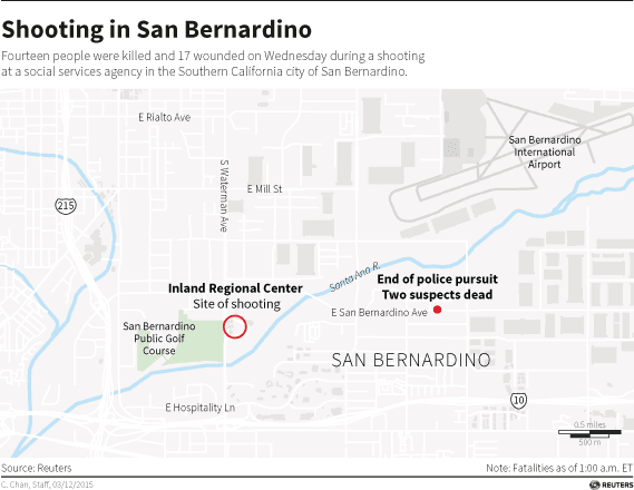 Map of San Bernardino