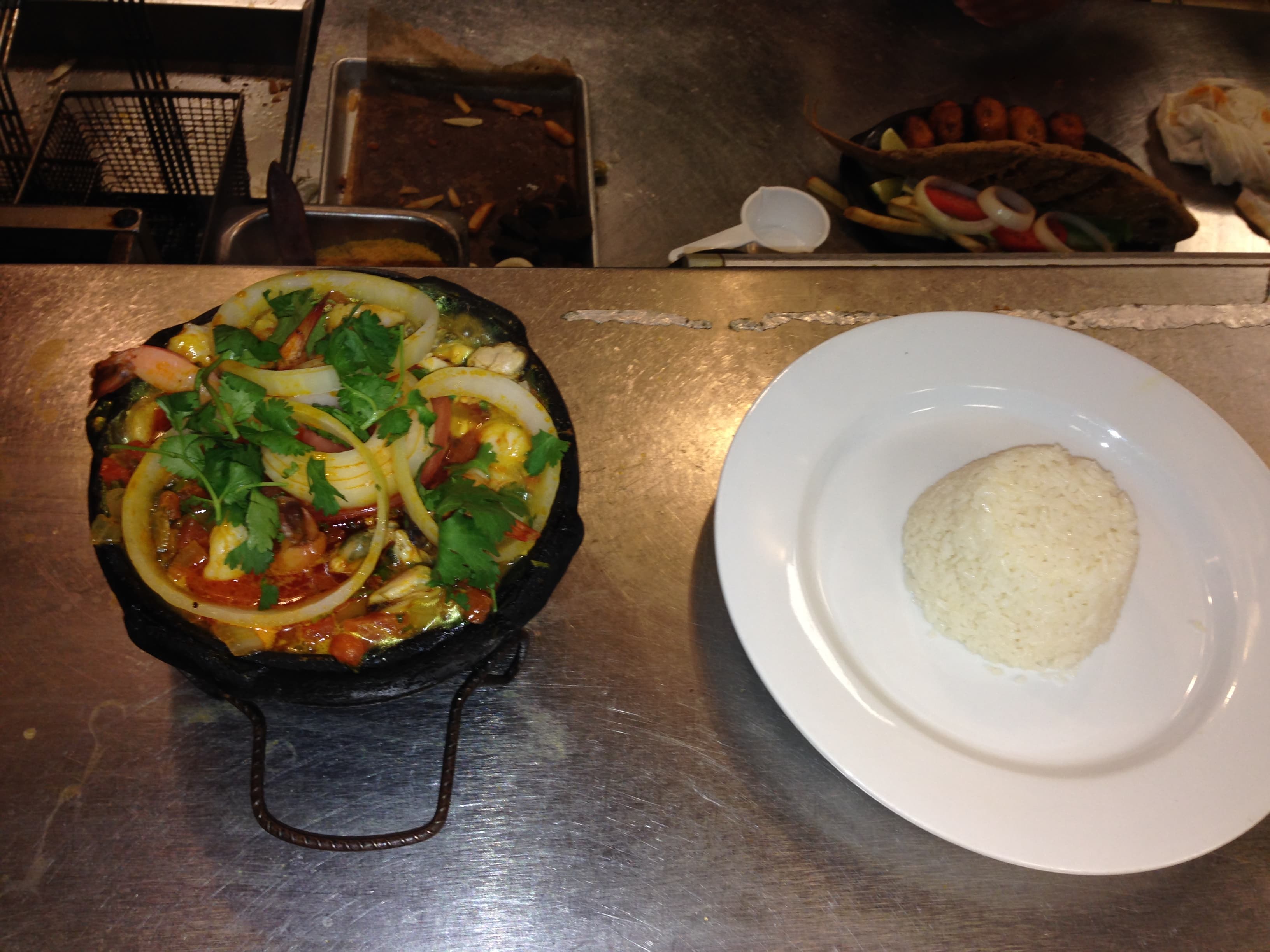 Brazilian seafood stew called Muqueca