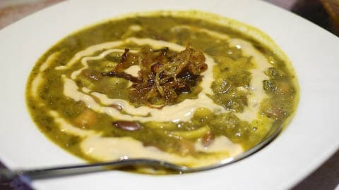 'Ash' stew is a traditional dish served on Nowruz, the Persian New Year.