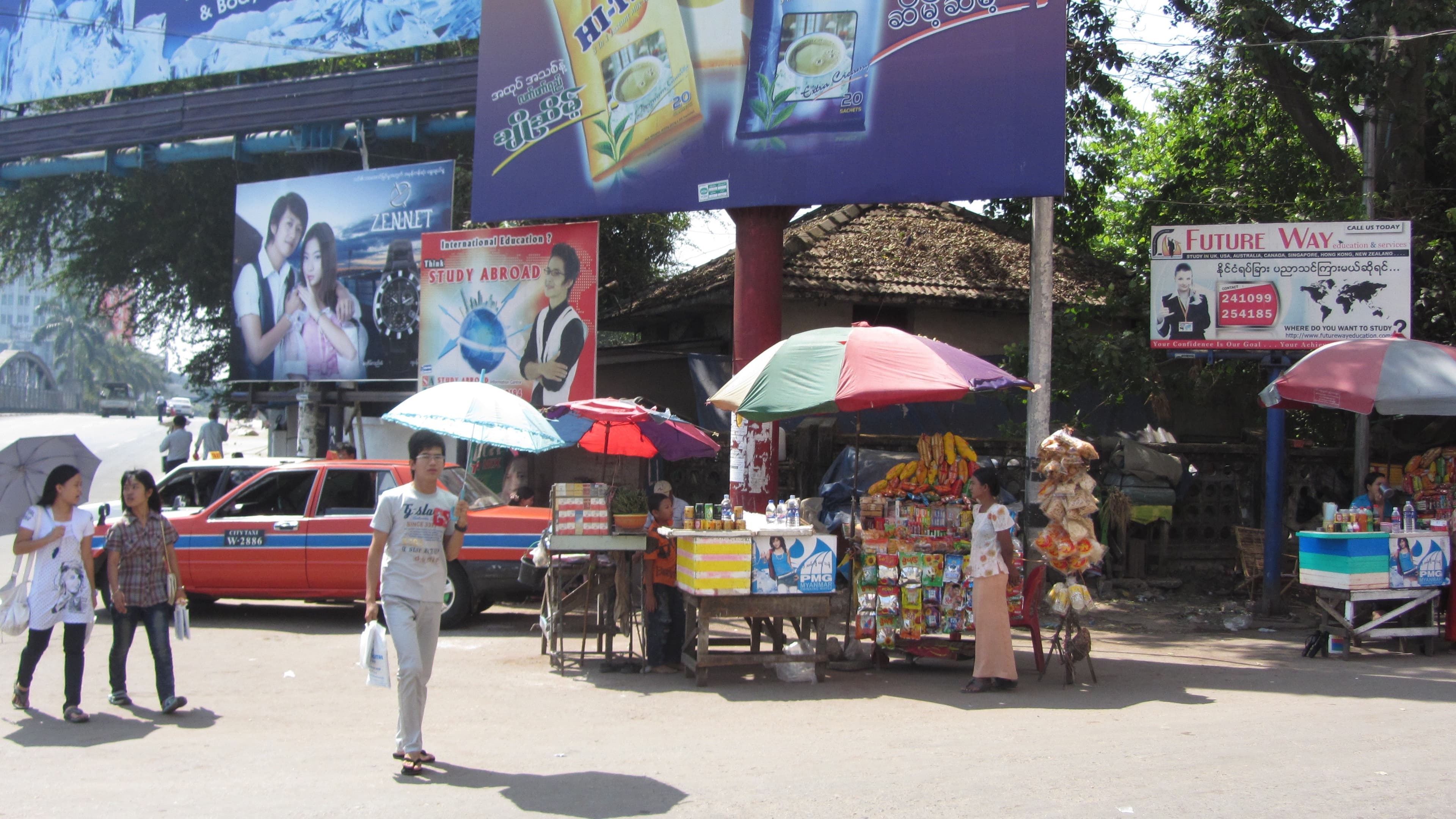 Yangon street scene