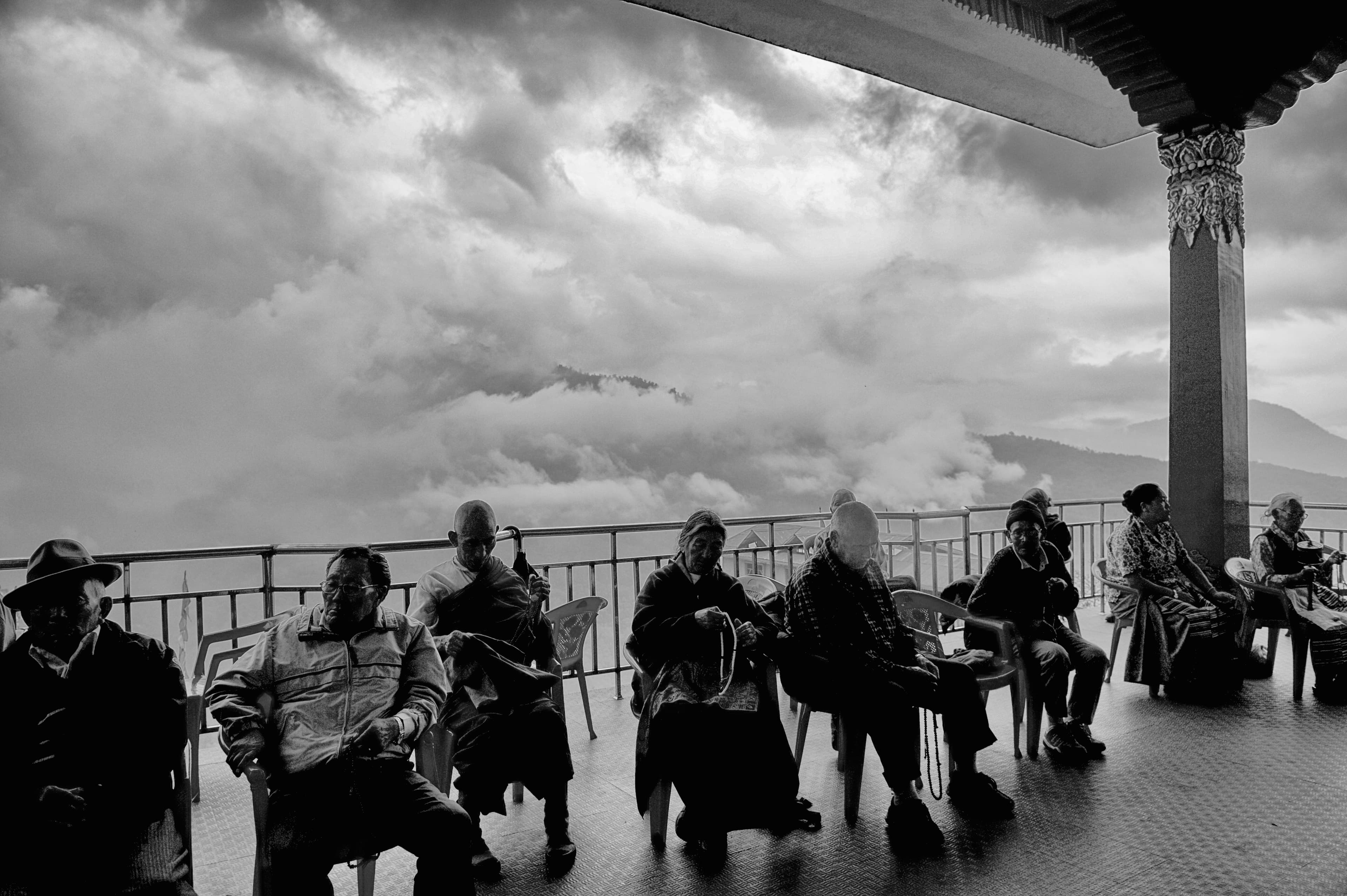 Tibetan exiles in Sikkin, along the India/China border.