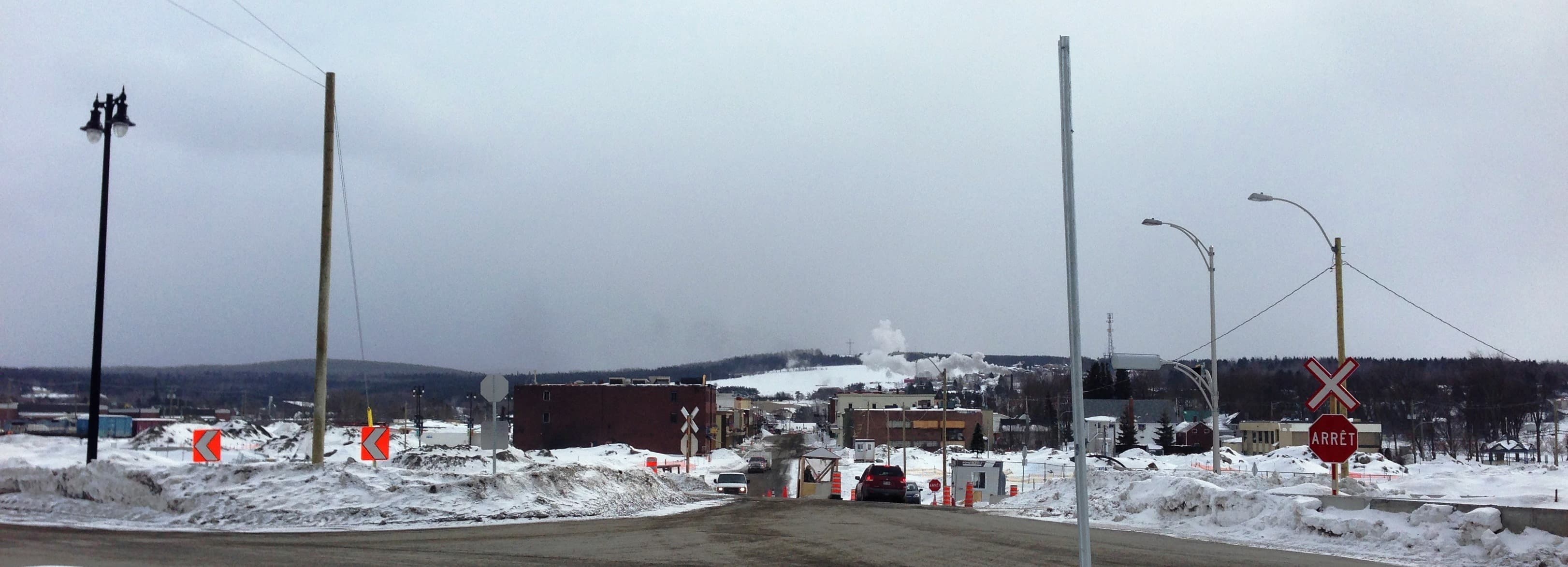 Lac-Mégantic almost eight months after a train derailed and exploded in the middle of the town.