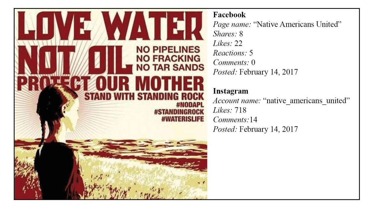 Green Russian social media post