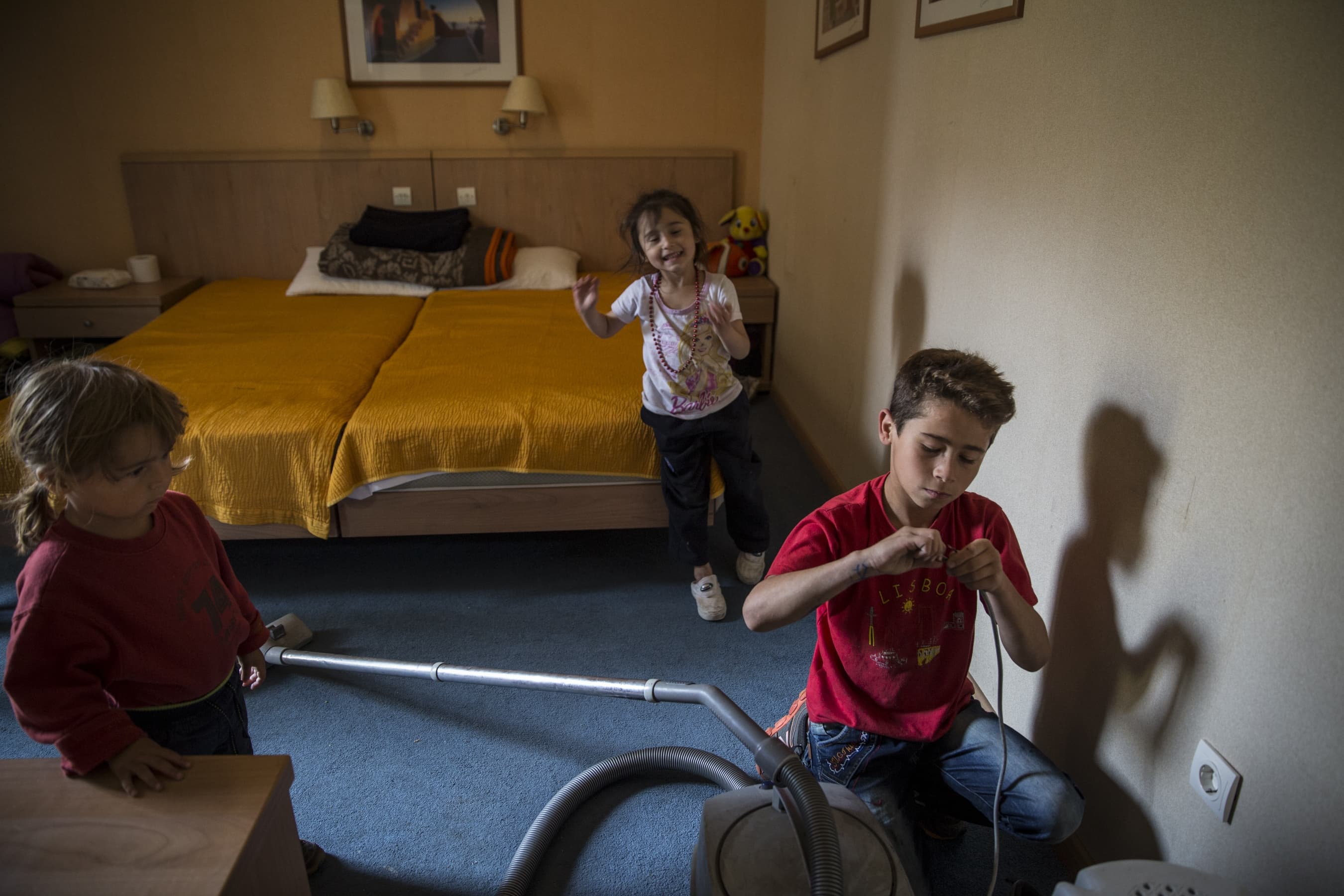 Sezar Hajmusa, 10, from Homs, Syria