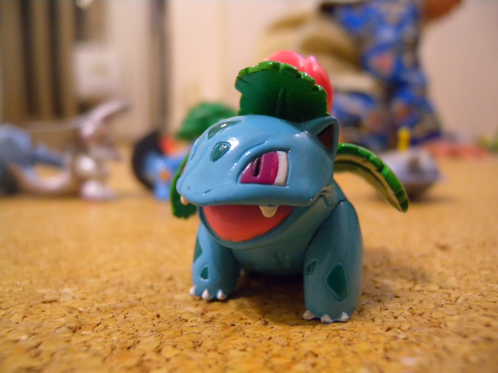 toy Pokemon on carpet, close-up shot