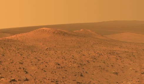 A vista from NASA's Mars Exploration Rover Opportunity