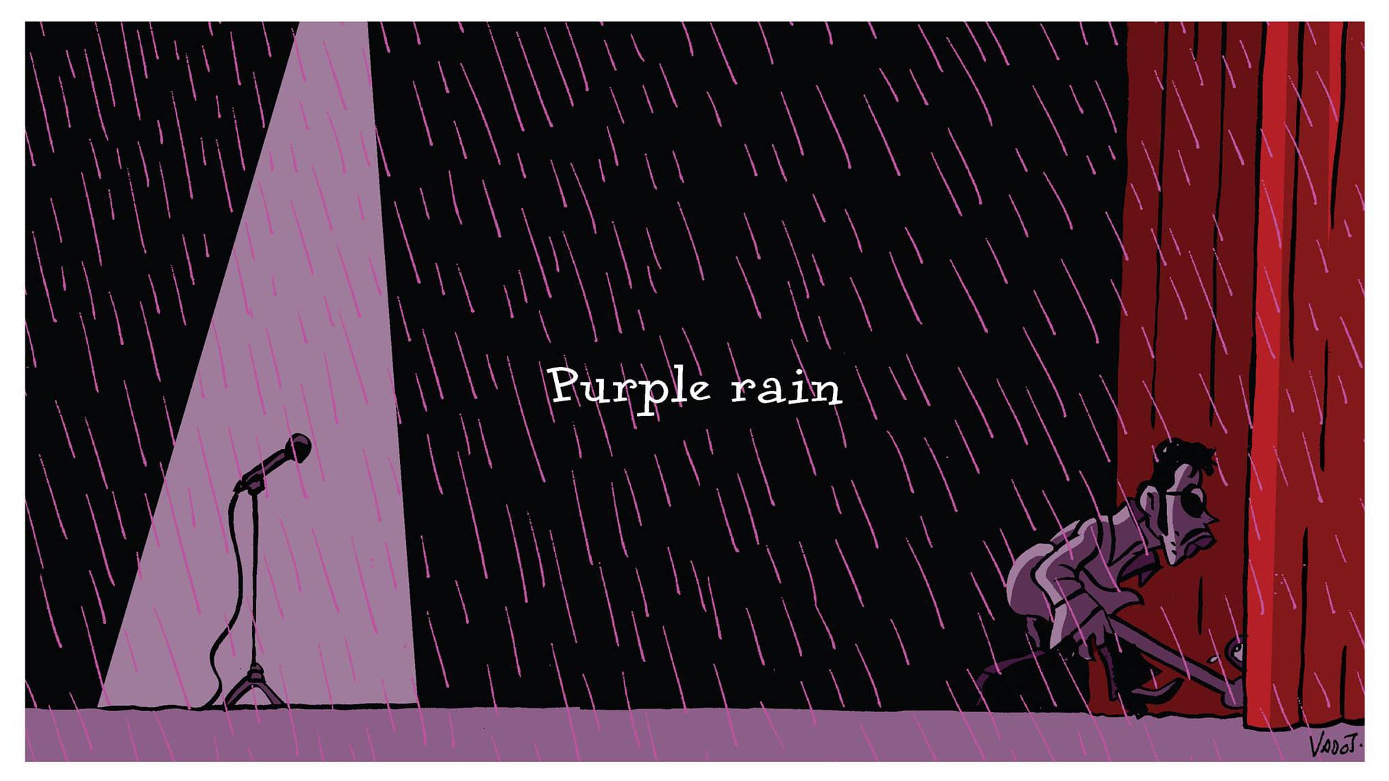 Nicolas Vadot's cartoon remembering Prince