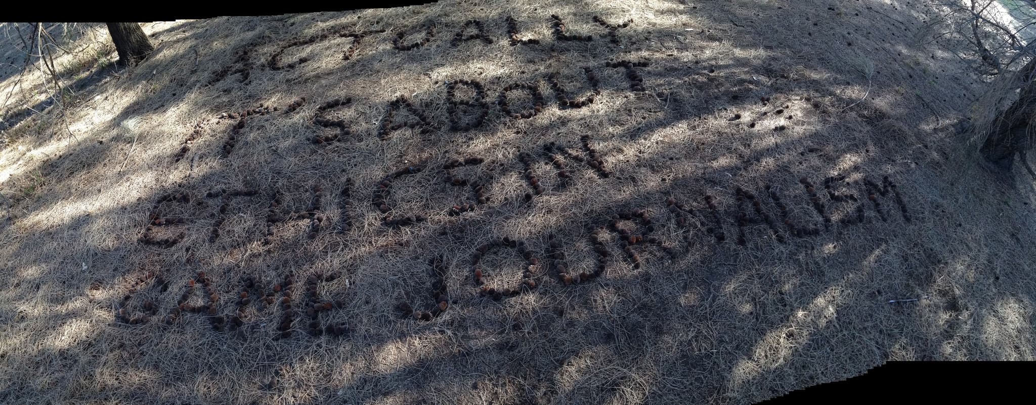 "Actually it's about ethics in game journalism," reads a sign in Melbourne, Australia. GamerGate is a controversy about sexism in online gaming, but opponents claim it's about debunking a female journalist's unethical reporting.