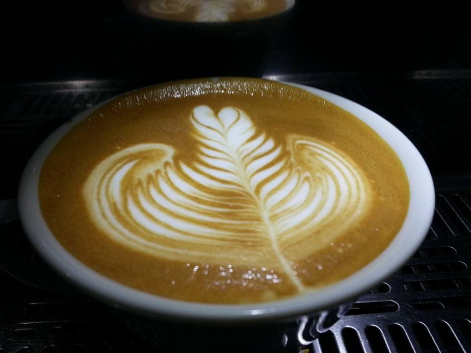 cappuccino at Curto Café in Rio de Janeiro, Brazil.
