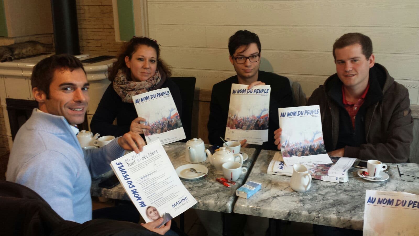 National Front supporters in Burgundy, France