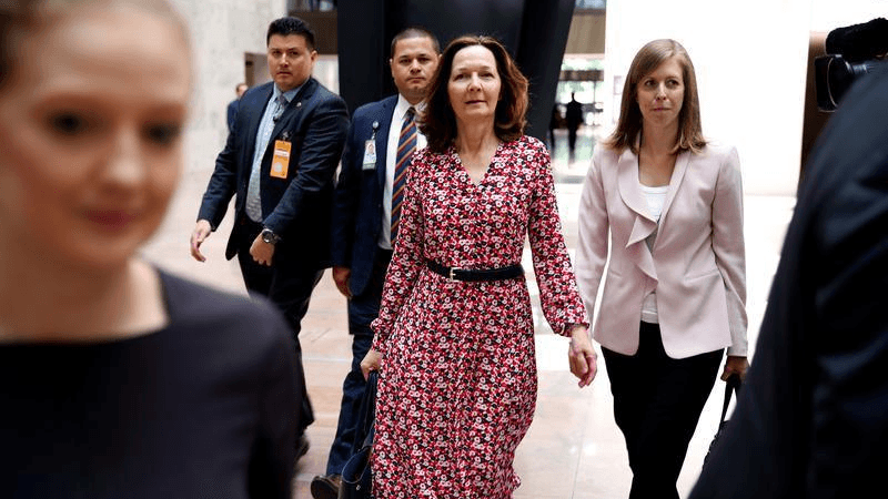 Nominee to be Director of the Central Intelligence Agency Gina Haspel arrives for meetings with Senators on Capitol Hill in Washington, DC,  May 7, 2018.