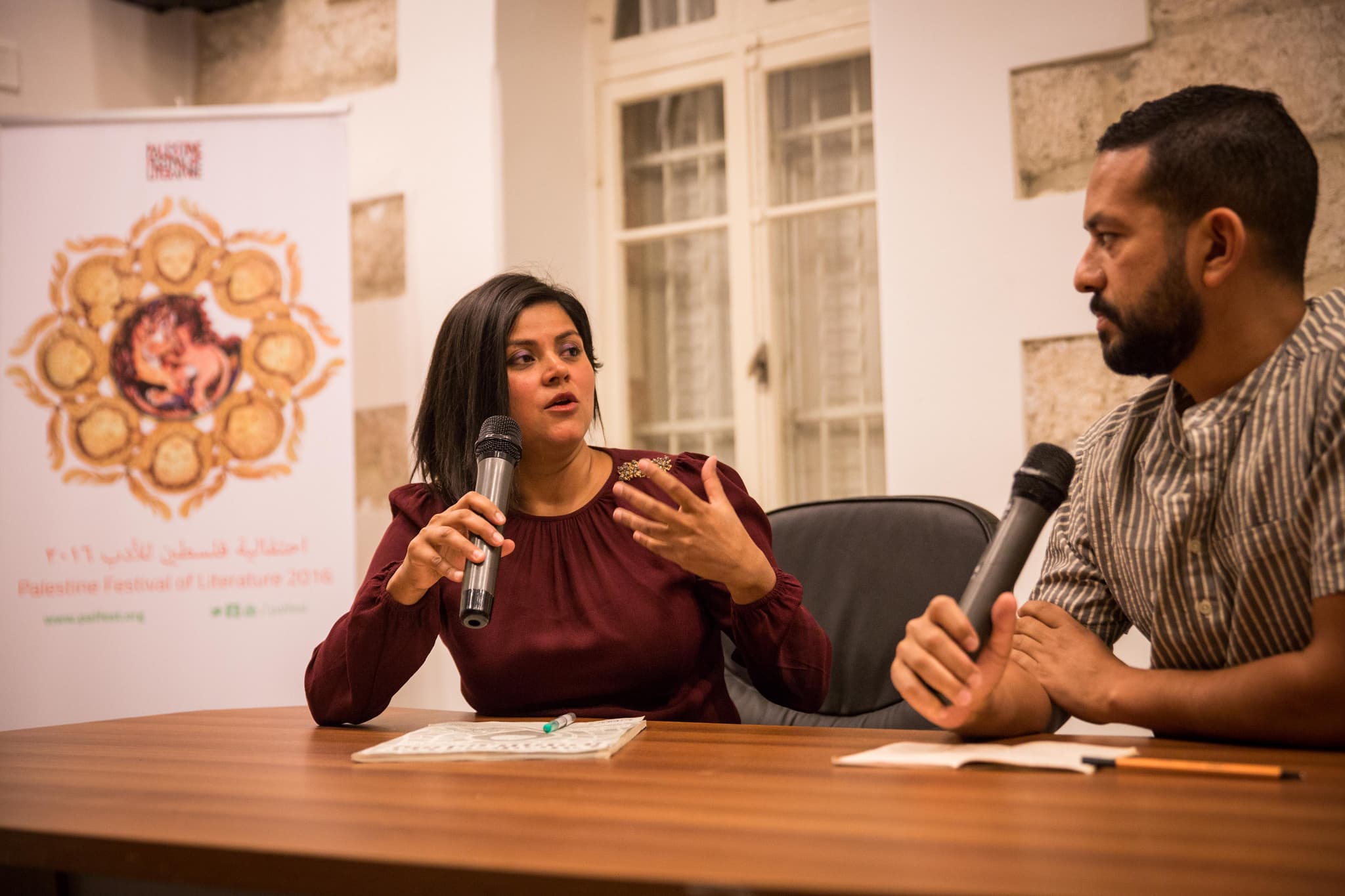 Bhakti Shringarpure, at left