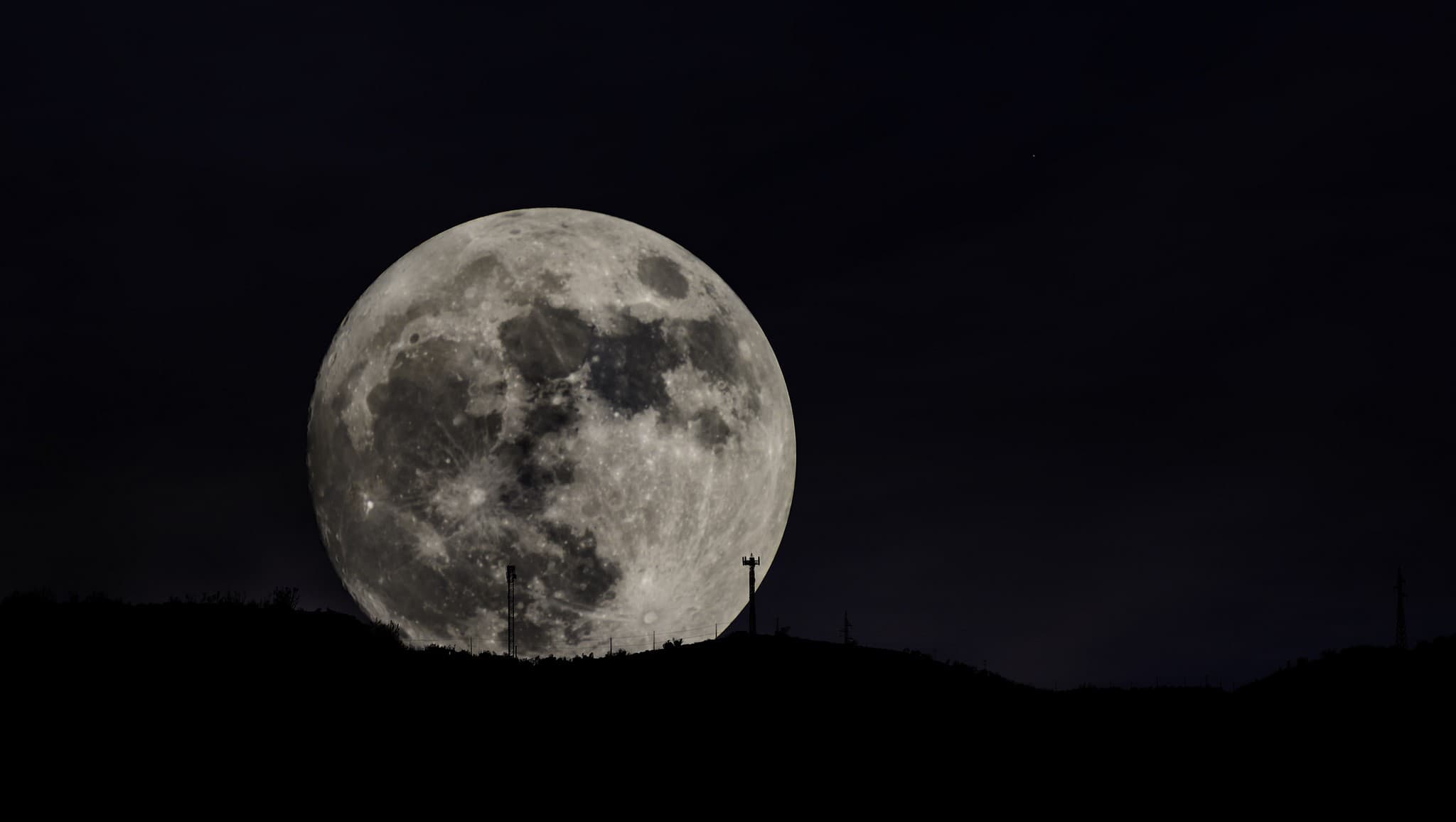 November's supermoon in southern Spain.