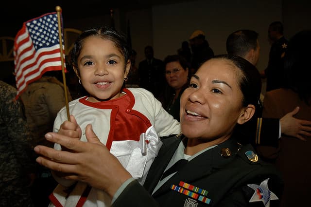A US military naturalization ceremony in South Korea in 2008.