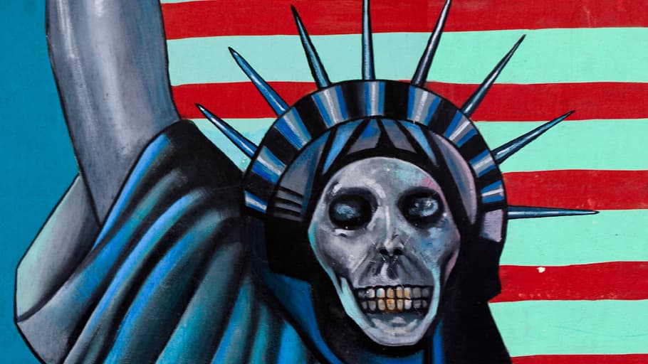 A scene from the former US Embassy in Iran