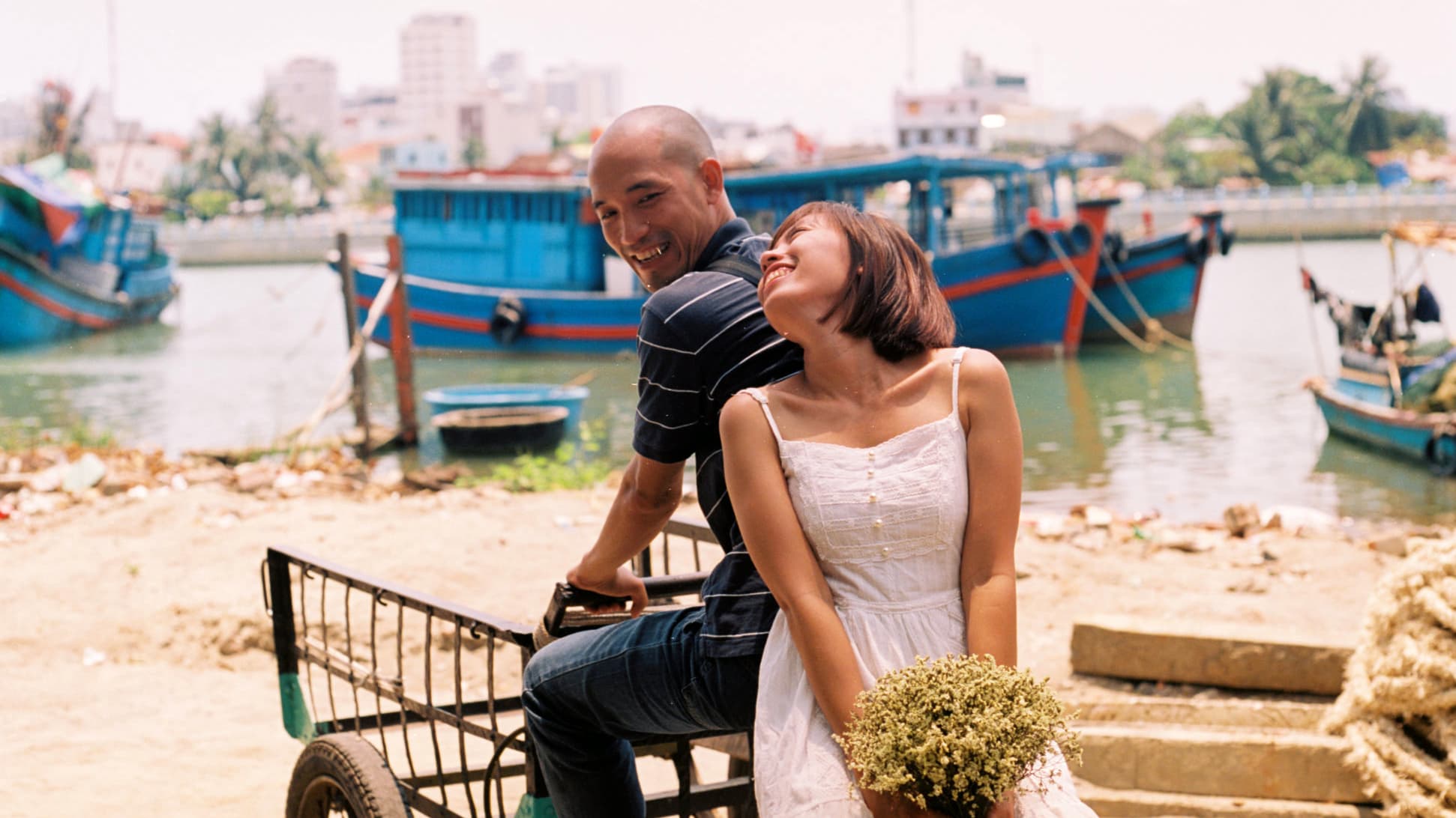 A portrait of a Vietnamese couple.