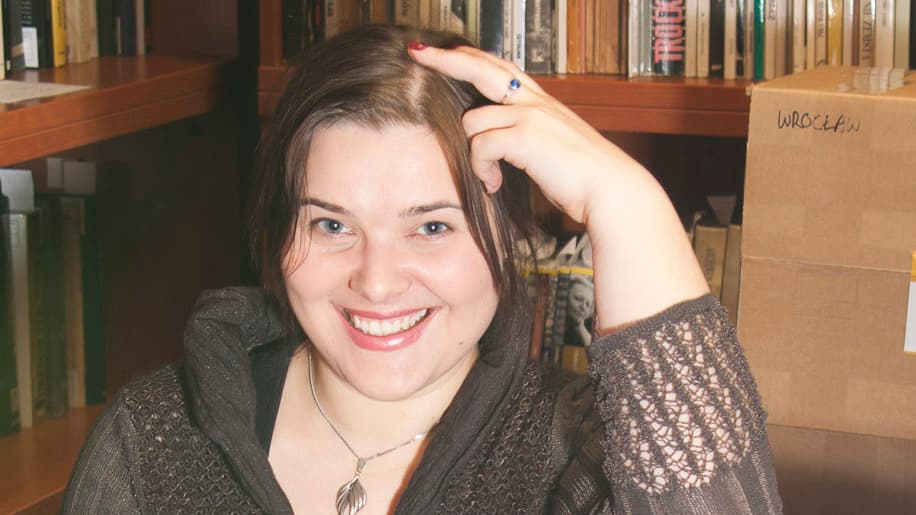 Aga Ilwicka-Sheppard is a PhD candidate in Jewish Studies at the University of Wroclaw in Poland. She was instrumental in getting the Yiddish Book Center in Amherst, Massachusetts to send 3,000 Yiddish language books to Poland, including novels, dictionar