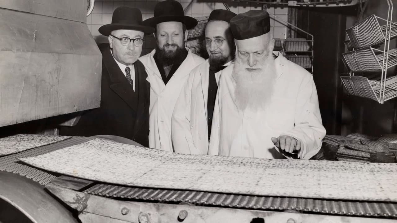 An archival photo of matzo-making at Streit's on the Lower East Side; things haven't changed all that much at the factory over the decades.