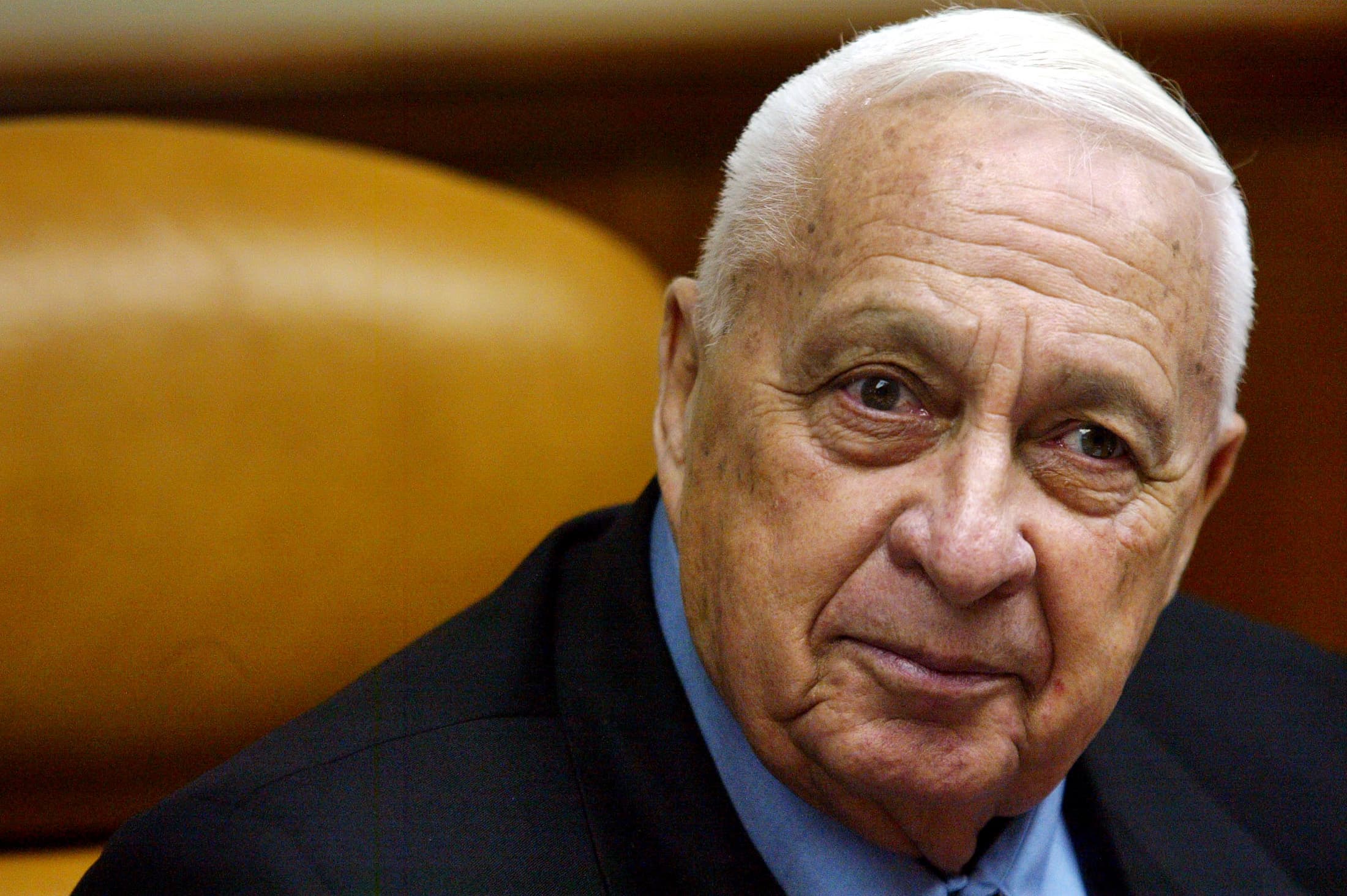 Former Israeli Prime Minister Ariel "The Bulldozer" Sharon in Jerusalem August 9, 2005.