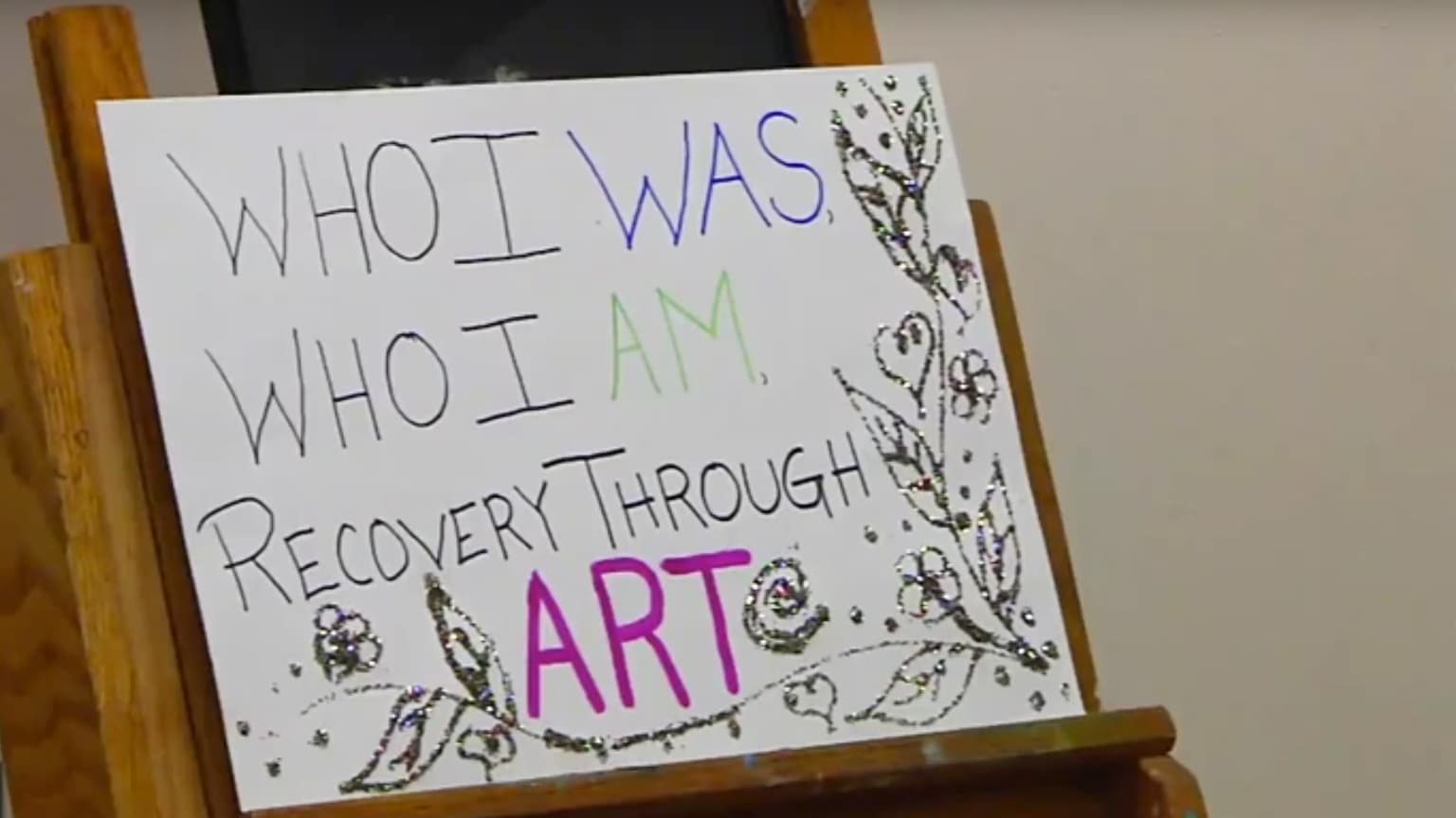 A prompt to get an art therapy session started.