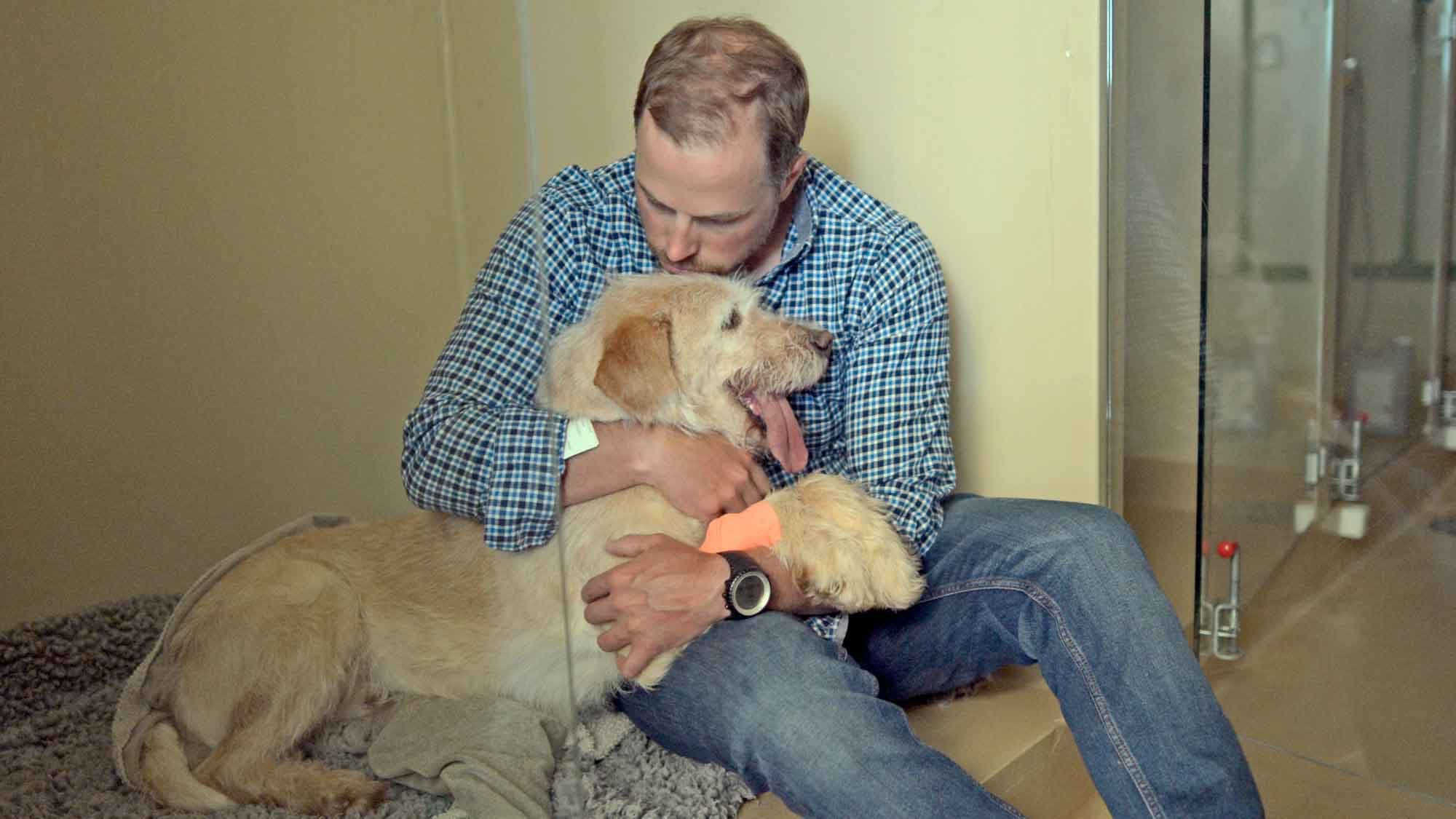 Mikael Lindnord reunited with Arthur.