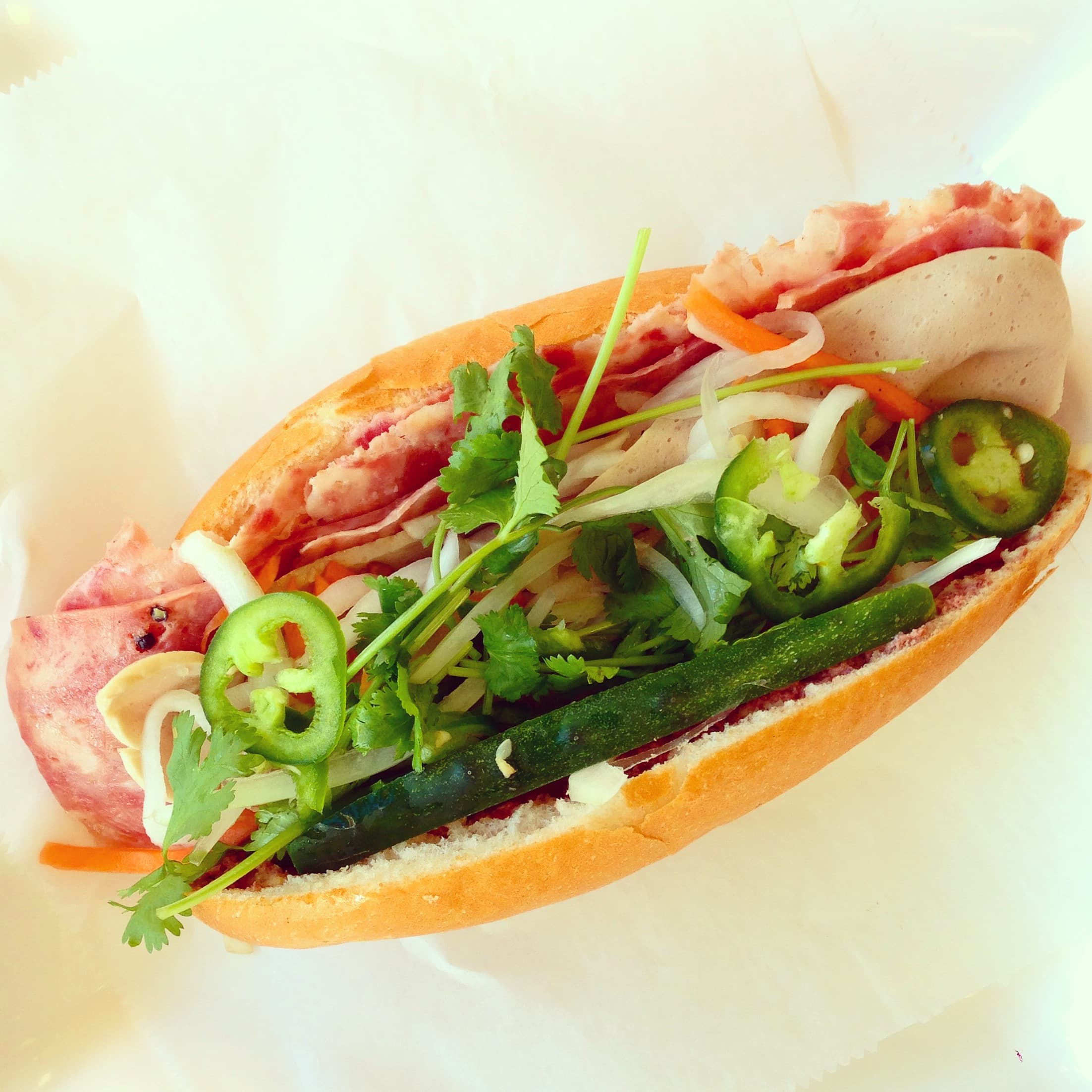 Vietnamese Banh Mi sandwich from Ba Le restaurant in Dorchester, MA.