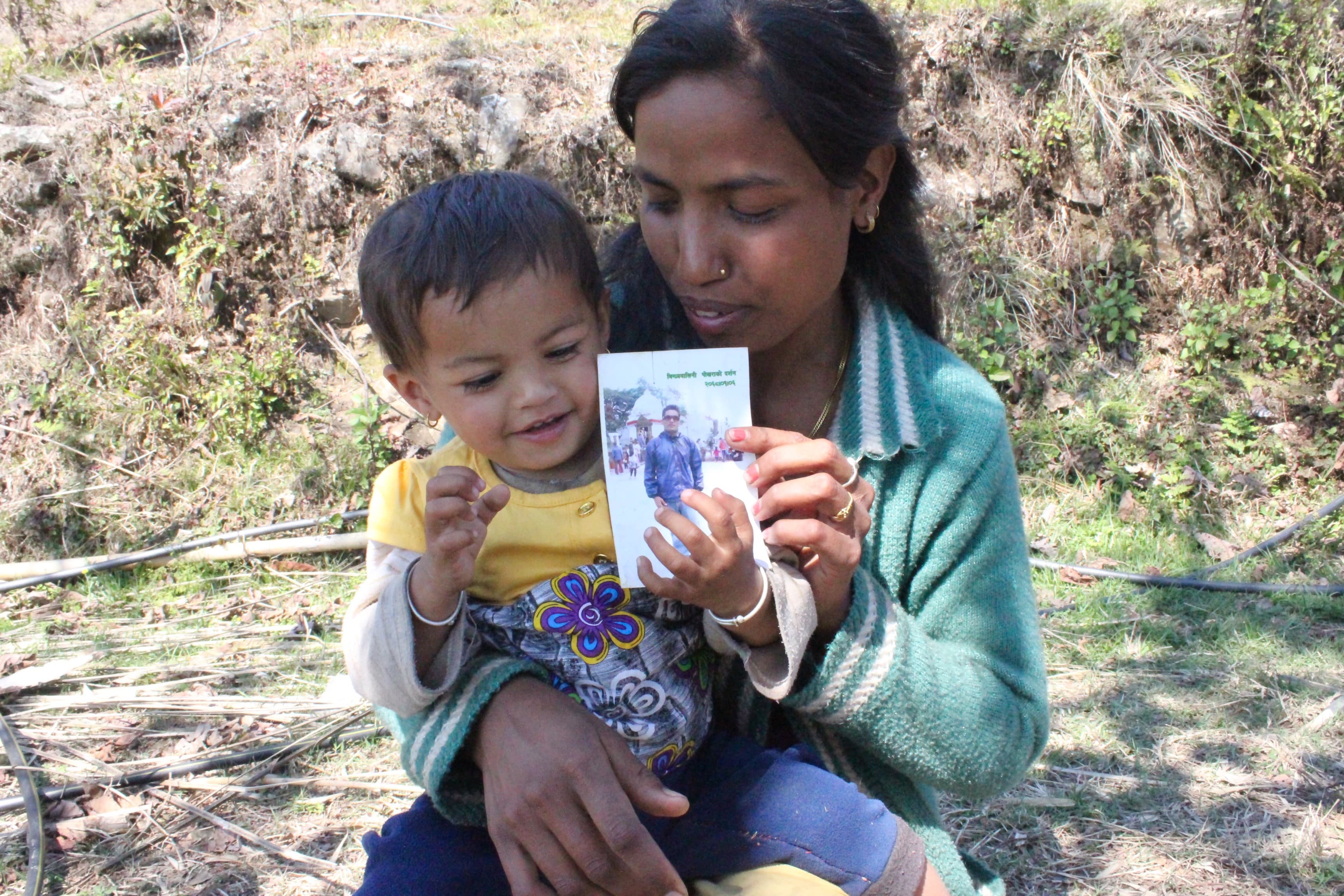 Bishnu Pande with Ayusha