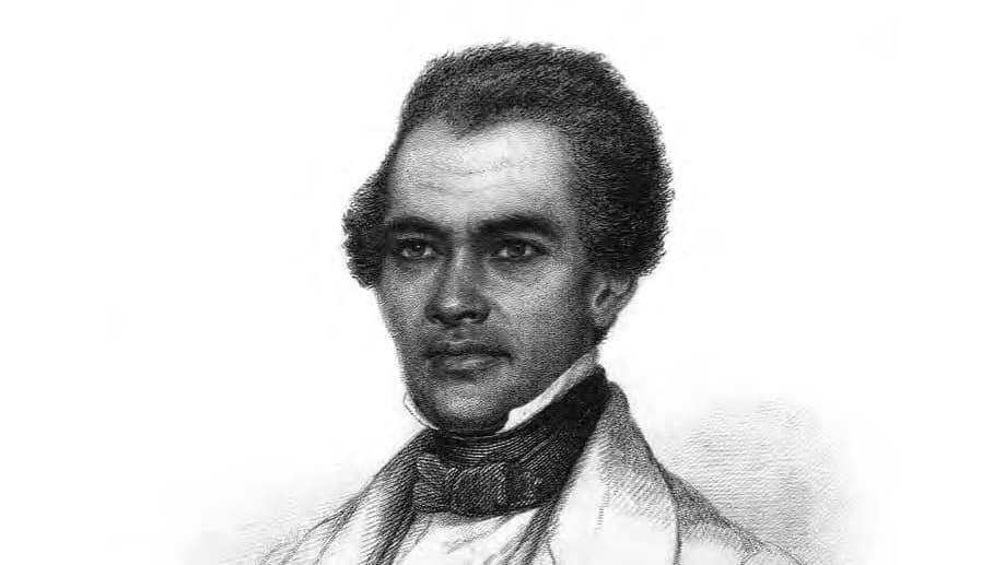 An engraving of William Wells Brown in London. This was published in his book, "Three Years in Europe." No photo of Brown has ever been found.