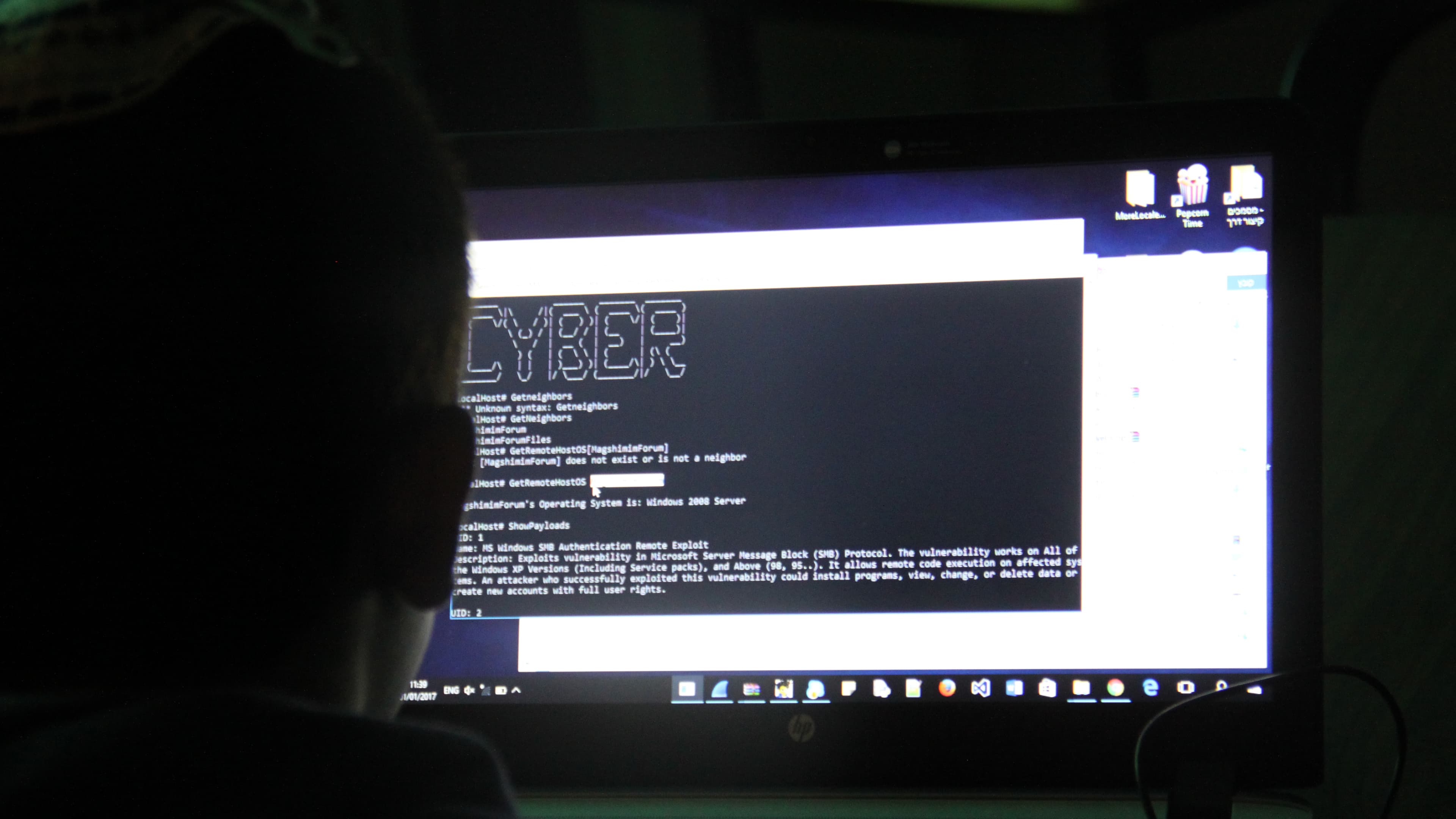 Israeli tenth-graders are learning cyber security skills. The military won't allow photos that show their faces because many of them may later be recruited to Israel's version of the NSA.