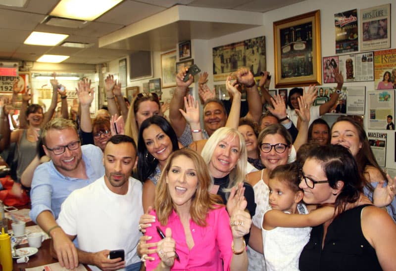 Celine Dion became a part owner of Schwartz's of Montreal in 2012.