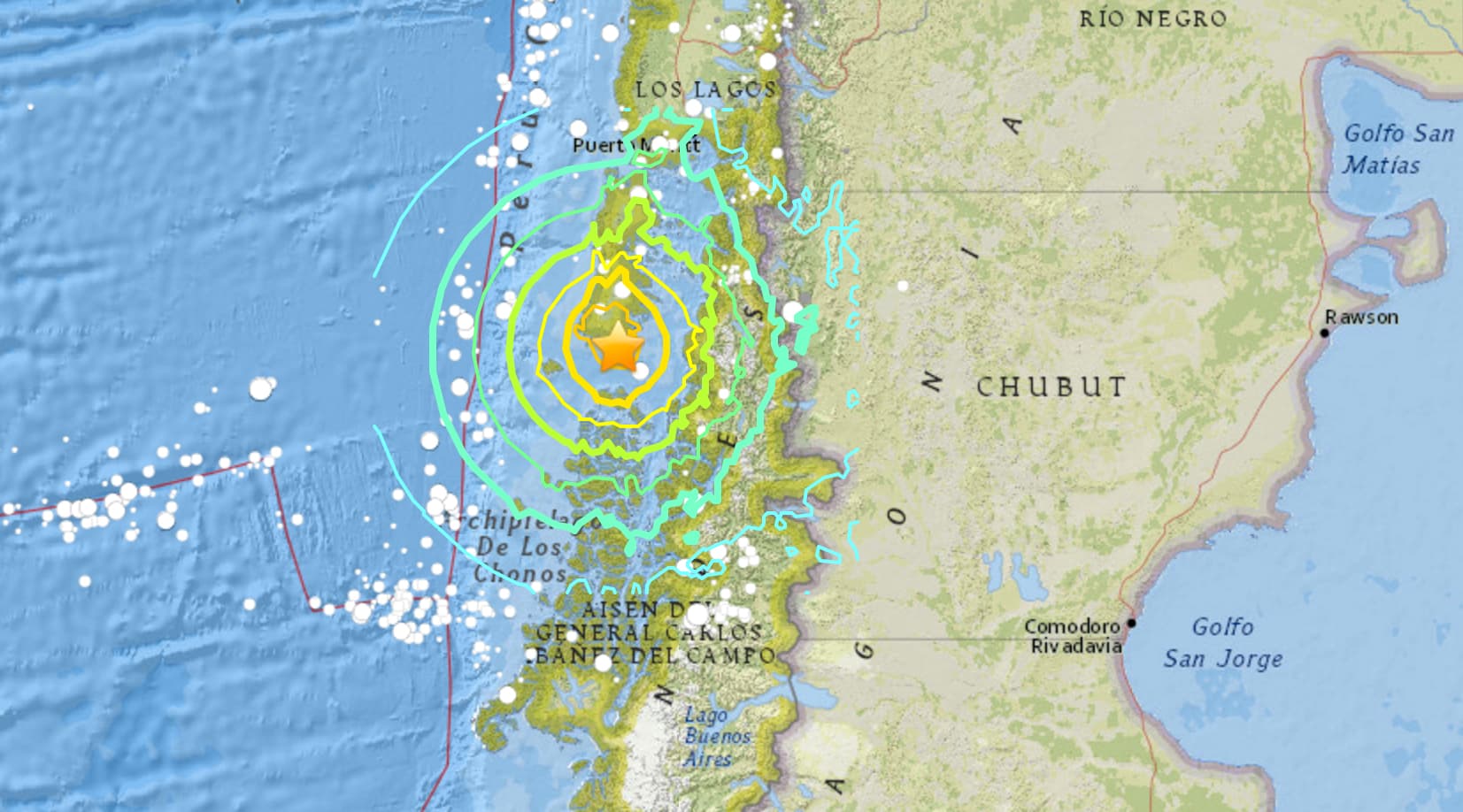 earthquake on Christmas in Chile
